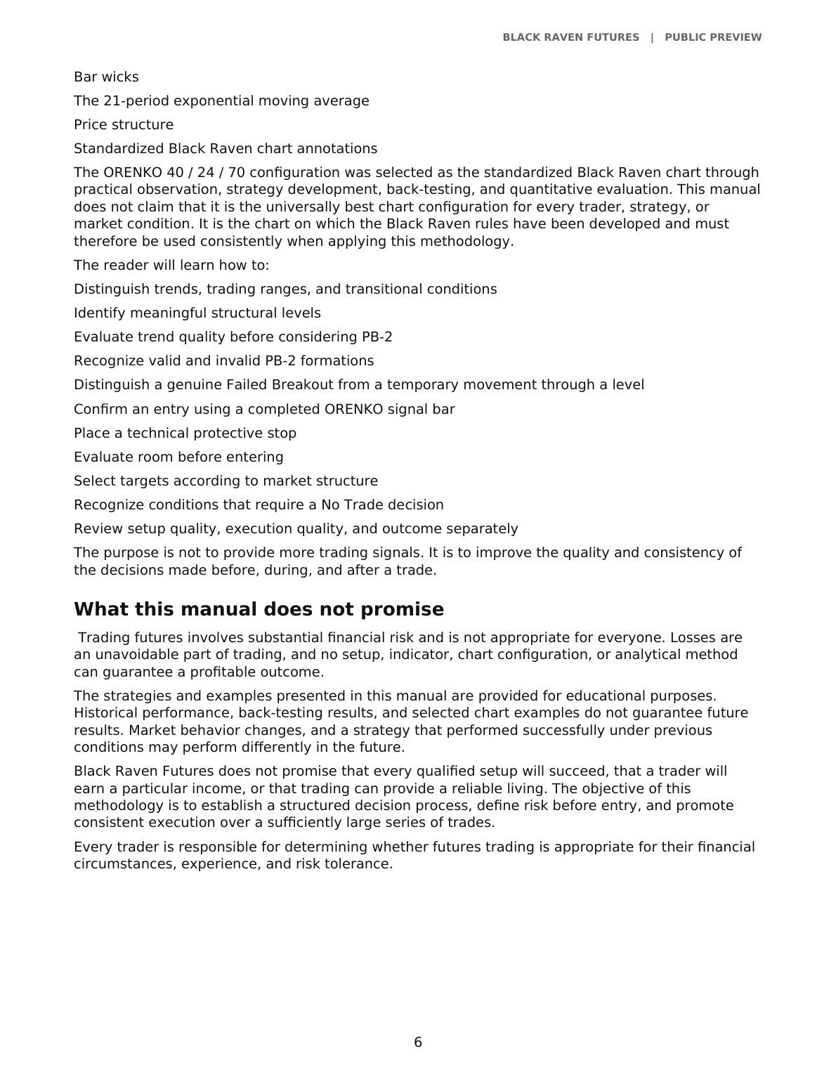 Trading manual preview page 6